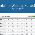 Free Printable Weekly Work Schedule Template For Employee Scheduling   Free Printable Blank Work Schedules