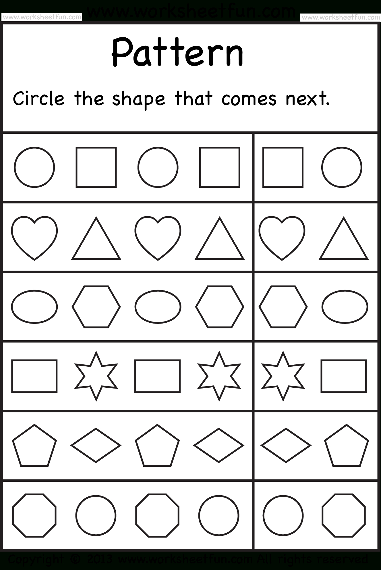 Worksheets Free Printables