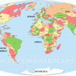 Free Printable World Maps   Free Printable Continent Map