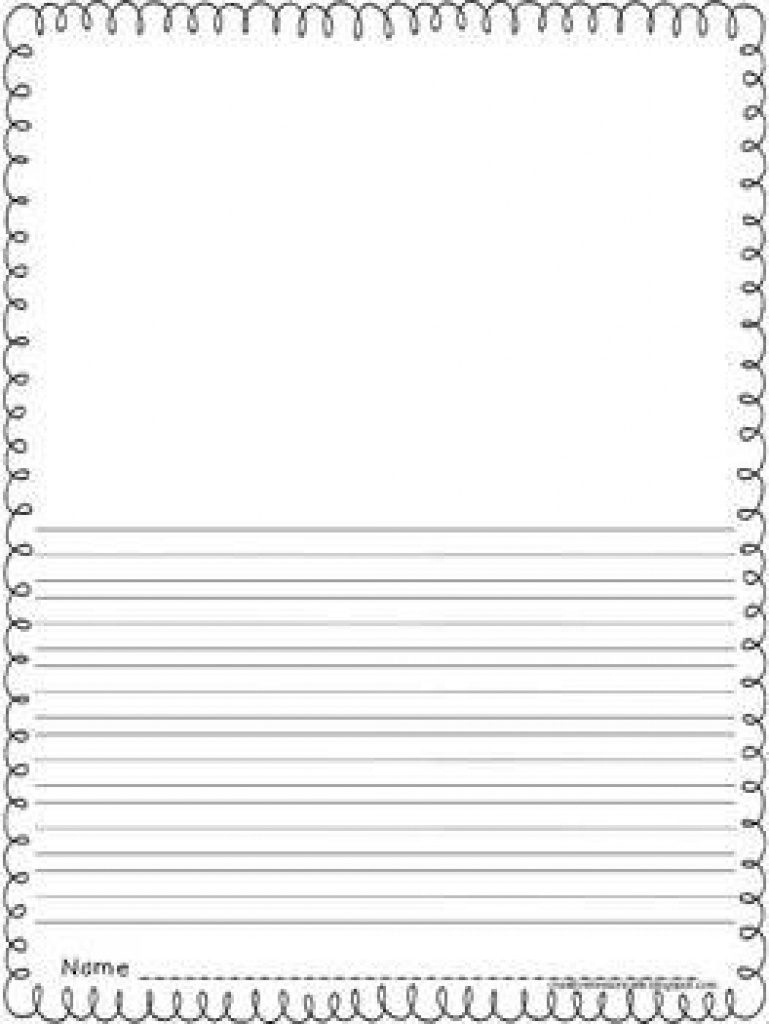 Free Printable Writing Paper With Picture Box | Free Printable - Free Printable Writing Paper With Picture Box