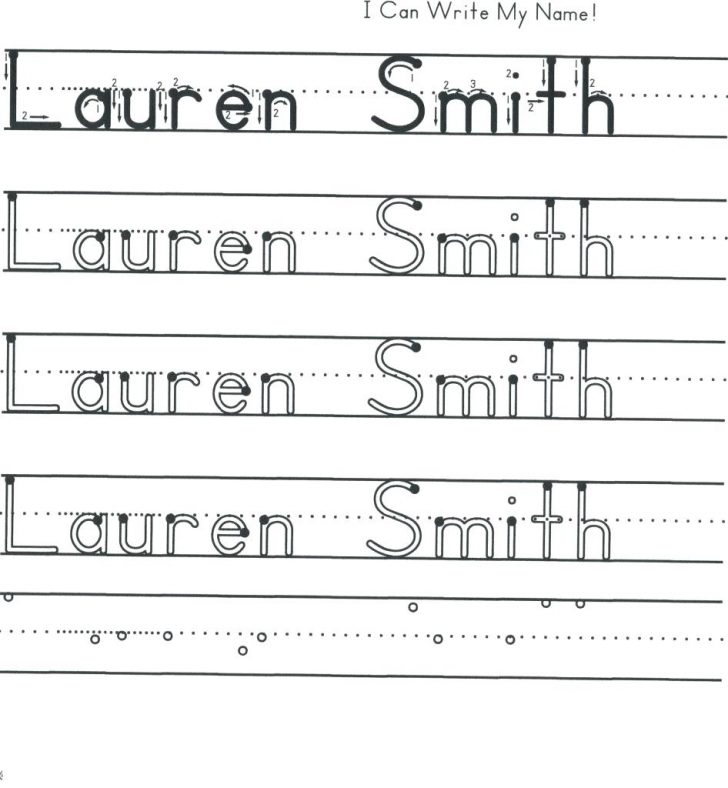 Free Printable Name Tracing Worksheets For Preschoolers