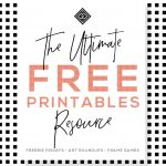 Free Printables • Free Wall Art Roundups • Little Gold Pixel   Free Printables Com