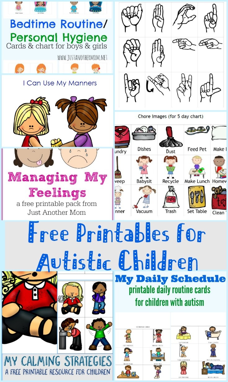Free Printables For Autistic Children And Their Families Or Caregivers - Free Pecs Printables