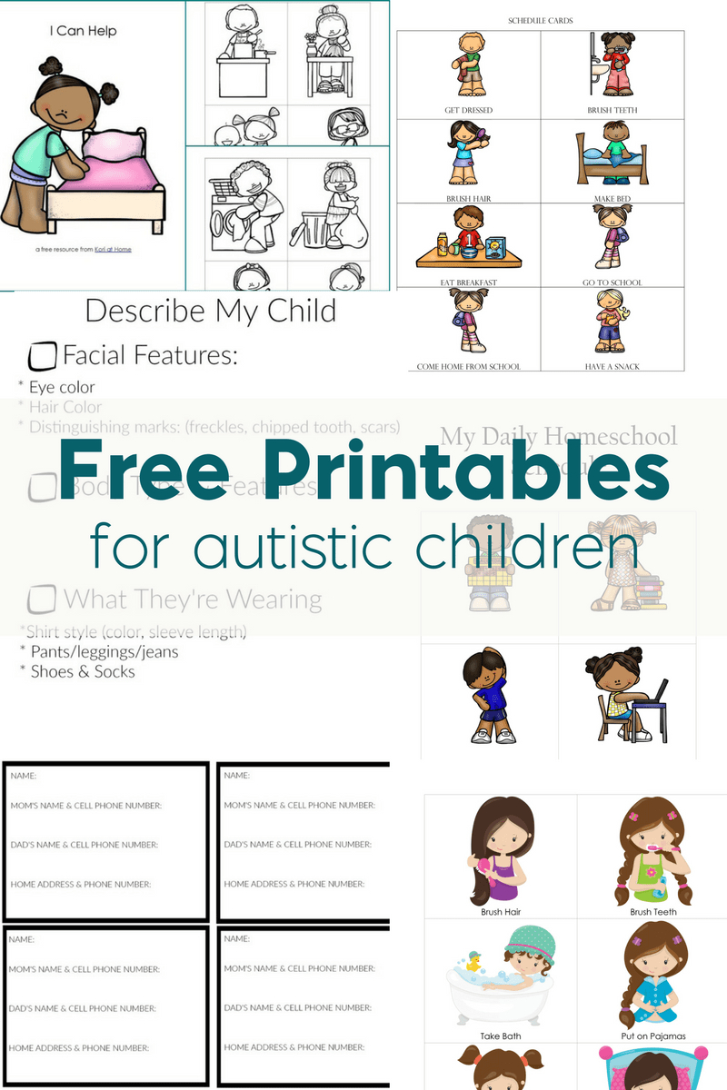 Free Printables For Autistic Children And Their Families Or Caregivers - Free Pecs Printables