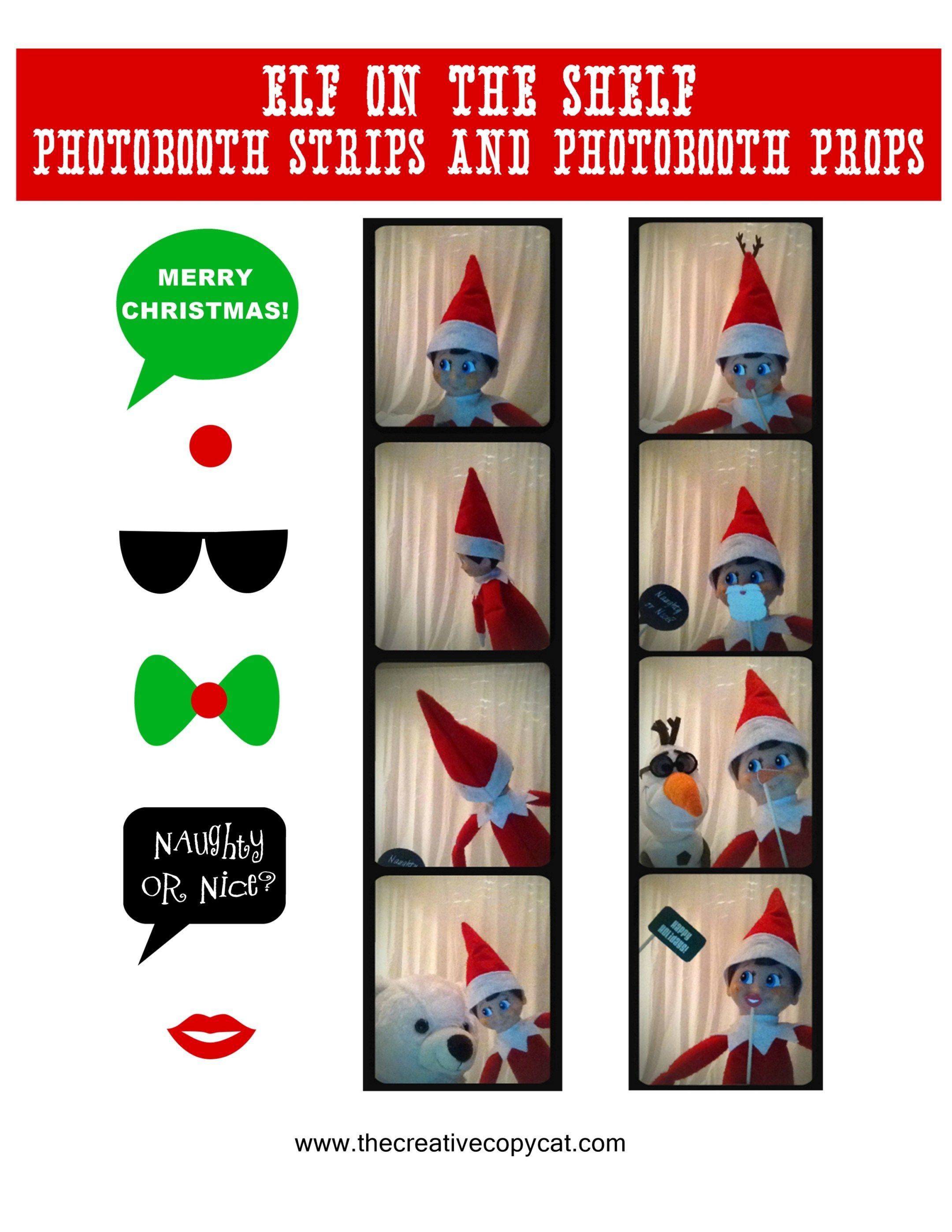 Free Printables For Elf On The Shelf Sized Photobooth Props And - Elf On The Shelf Printable Props Free