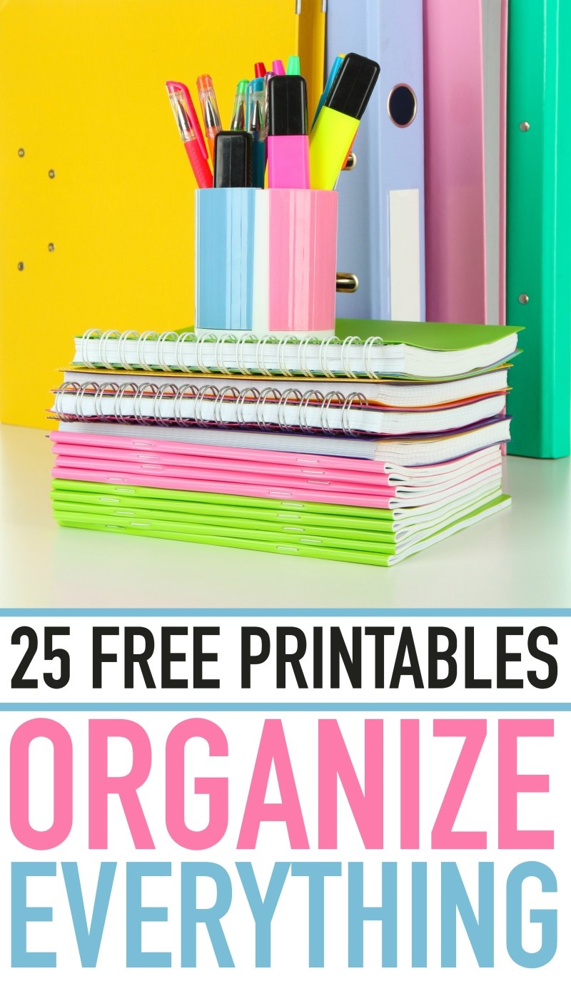 Free Printables Get Organized - Written Reality - Free Printables Organization