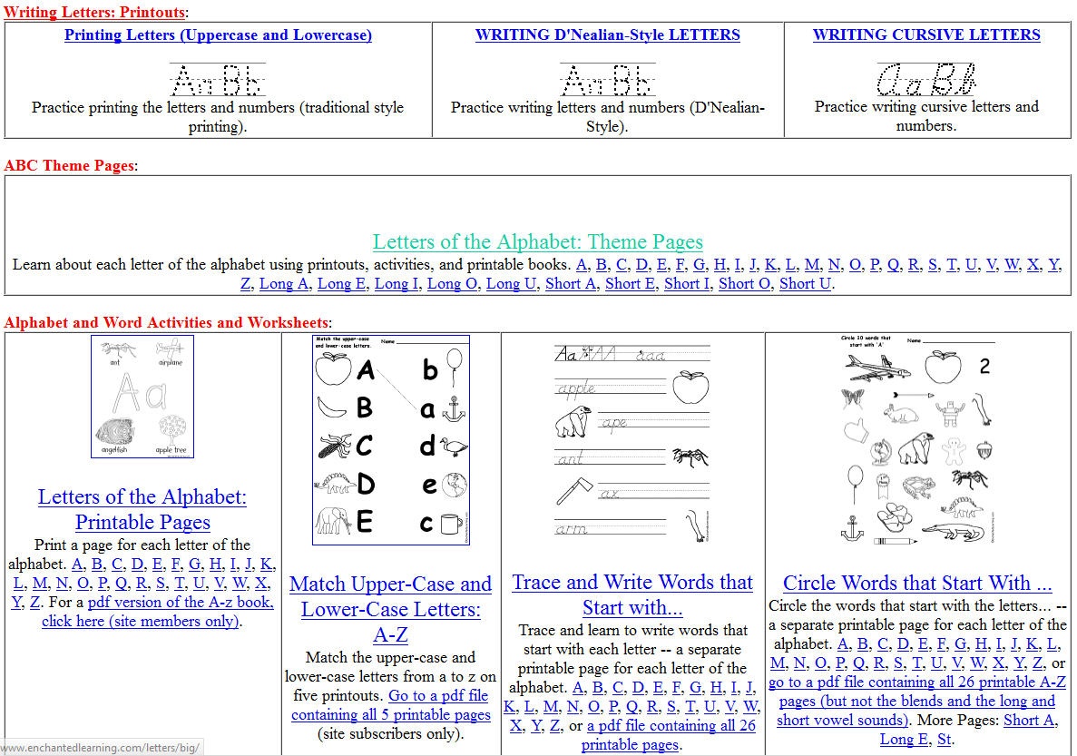 Free Printing And Cursive Handwriting Worksheets - Free Printable Writing Pages