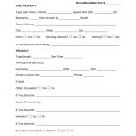Free Rental Application Form   Pdf | Word | Eforms – Free Fillable Forms   Free Printable House Rental Forms