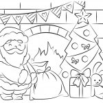 Free Santa Coloring Pages And Printables For Kids   Santa Coloring Pages Printable Free
