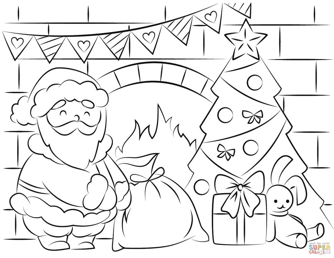 Free Santa Coloring Pages And Printables For Kids - Santa Coloring Pages Printable Free