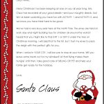 Free Santa Letter Templates Downloads | Christmas Letter From Santa   Free Printable Christmas Morning Letters From Santa