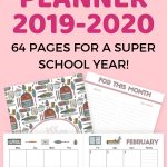 Free School Planner Printables For 2019 2020 | Cute Freebies   Free School Printables