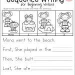 Free Sequence Writing For Beginning Writers | Dear Teachers   Free Printable Sequencing Worksheets For Kindergarten