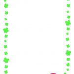 Free St. Patrick's Day Printable Writing Paper With Clover Border   Free Printable St Patricks Day Stationery