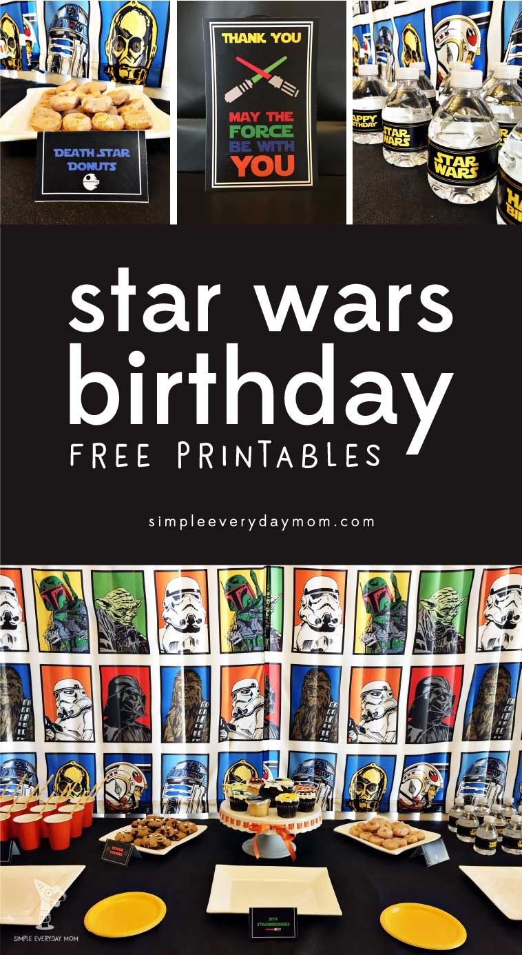 Free Star Wars Party Printables: A No-Stress Way To A Galactic Party - Free Star Wars Party Printables