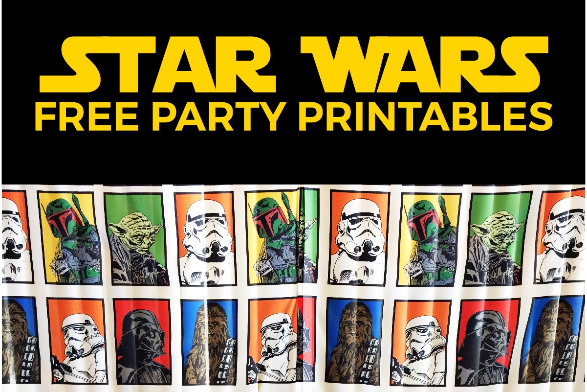 Free Star Wars Party Printables: A No-Stress Way To A Galactic Party - Free Star Wars Printables