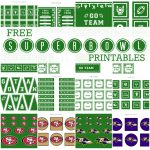 Free Super Bowl Party Party Printables From Printabelle | Catch My Party   Free Football Printables