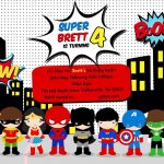 Free Superhero Birthday Party Invitation Templates | Birthday Party   Free Superhero Printables
