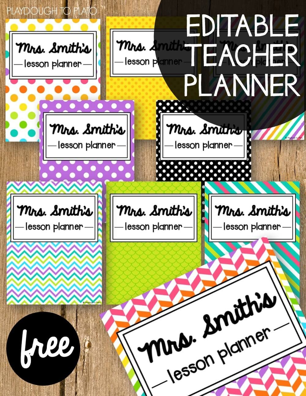 Free Teacher Planner - Playdough To Plato - Free Printables For Teachers