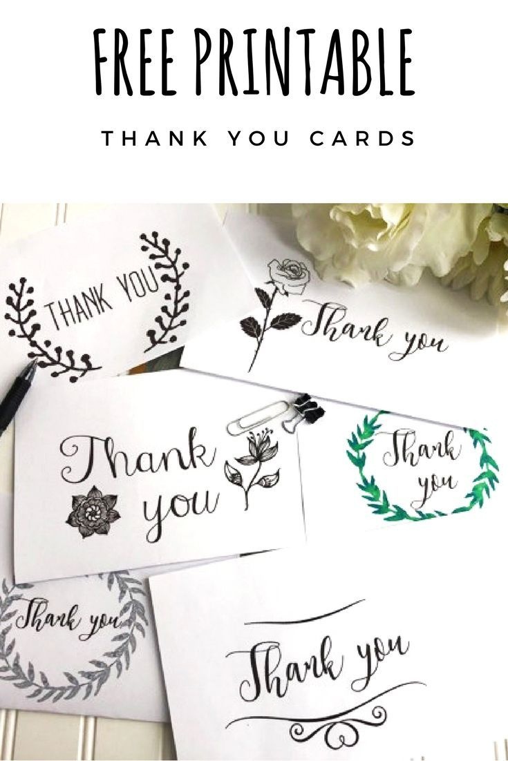 Free Thank You Cards Printables | Cameo Silhouette | Free Thank You - Free Printable Special Occasion Cards