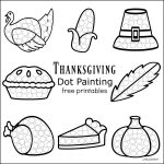 Free Thanksgiving Dot Painting Printables   Homeschool Giveaways   Free Dot Painting Printables
