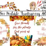 Free Thanksgiving Printables Round Up   Free Thanksgiving Printables