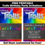 Free Trolls Birthday Party Invitation Printables   Printables 4 Mom   Free Printable Labor Day Invitations