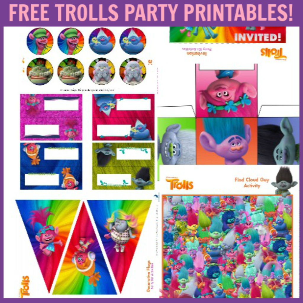 Free Trolls Party Pack | Trolls Birthday Party | Troll Party, Party - Free Trolls Printables