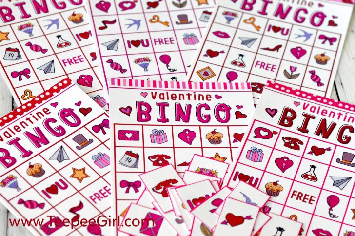 Valentine Bingo Game Printable Free