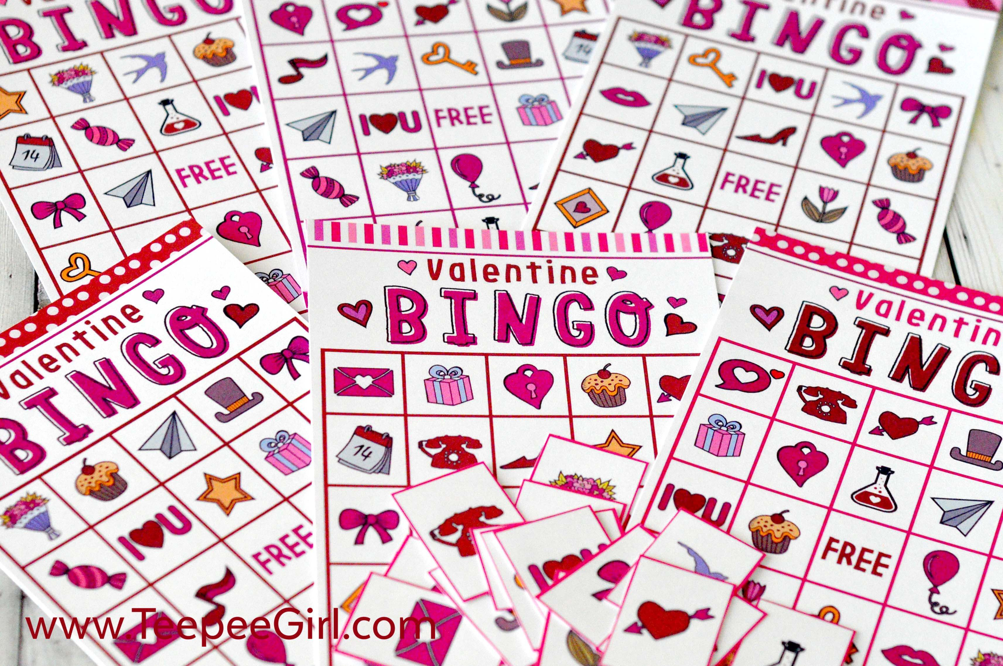 Free Valentines Day Printable Bingo Game - Valentine Bingo Game Printable Free