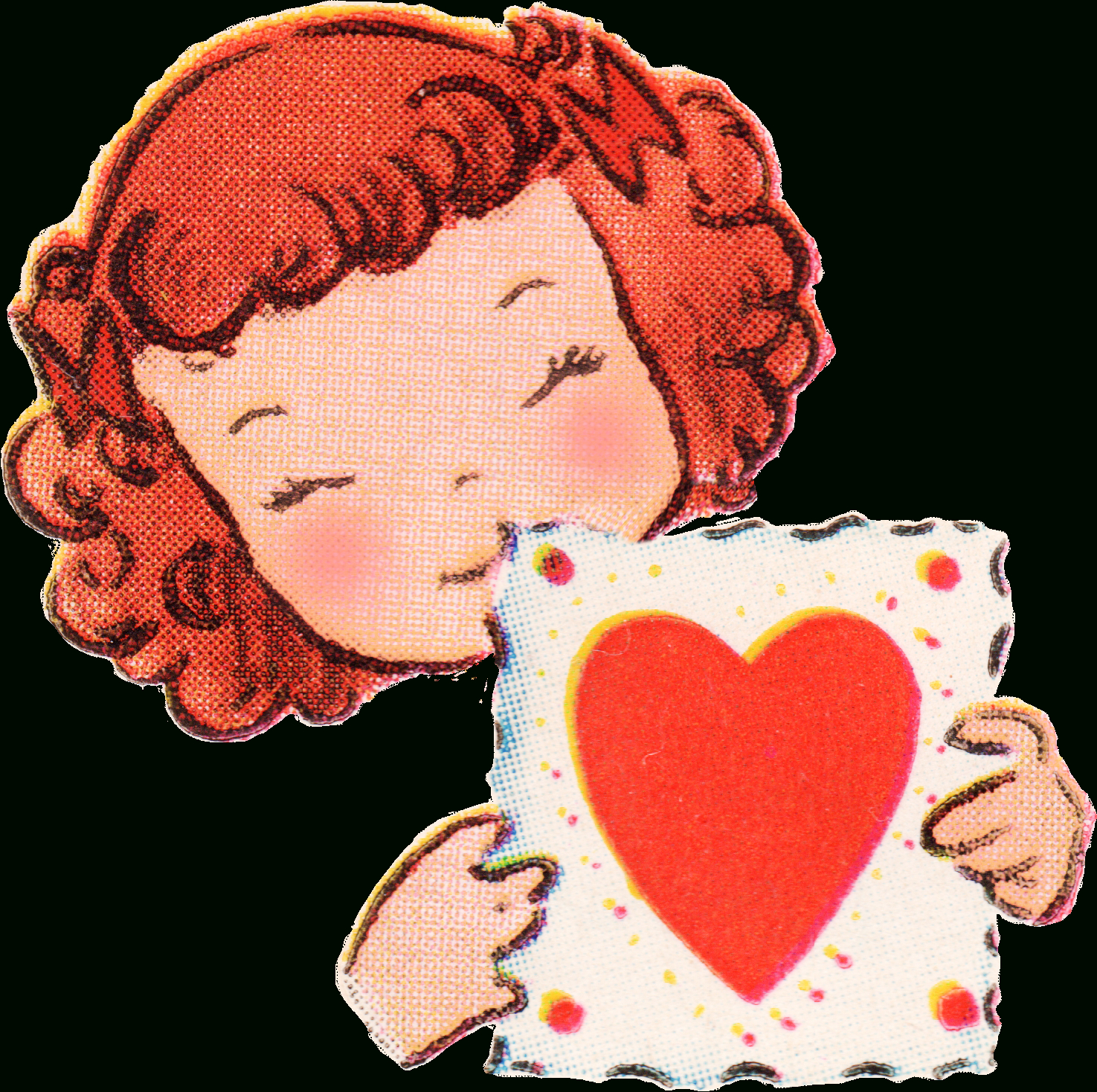 Free Vintage Valentines Day Clip Art - Free Pretty Things For You - Free Printable Vintage Valentine Clip Art