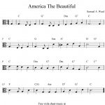 Free Viola Sheet Music, America The Beautiful | Viola Sheet Music In   Viola Sheet Music Free Printable