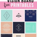 Free Vision Board Printables #247Moms | Free Printables | Goal Board   Free Vision Board Printables Pdf