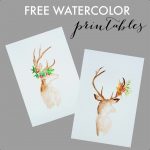 Free Watercolor Fall Printable | Printables | Calendario De Adviento   Free Watercolor Printables