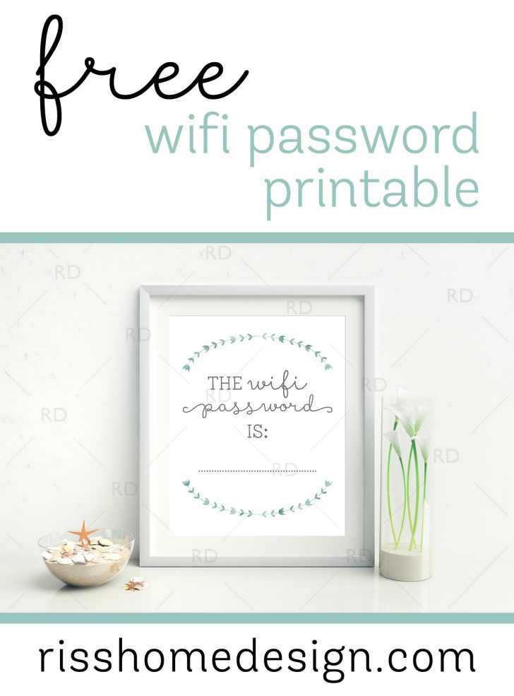 Free Printable Wifi Password Signs