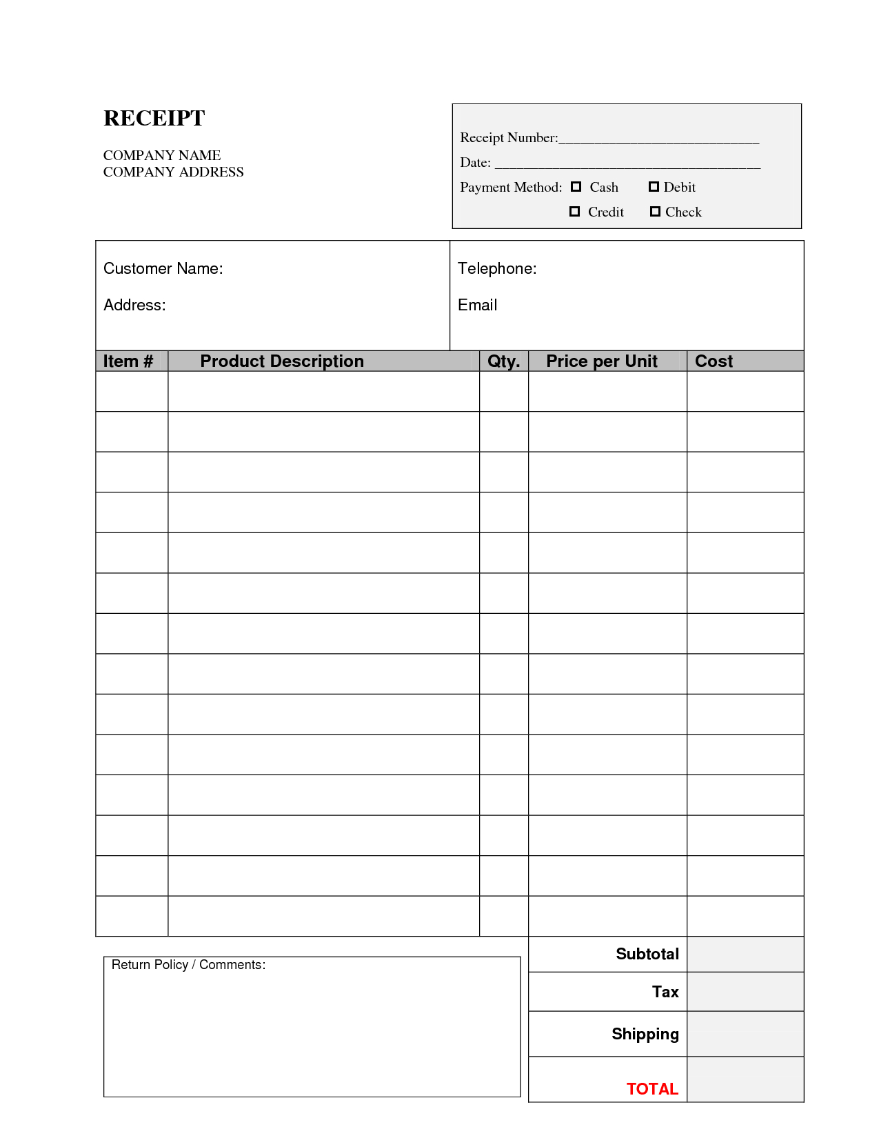 Blank Billing Invoice Scope Of Work Template Organization Free Printable Work Invoices