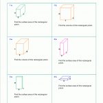 Free Worksheets For The Volume And Surface Area Of Cubes   Free Printable Volume Of Rectangular Prism Worksheets