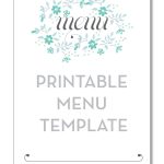 Freebie Friday: Printable Menu | Party Time! | Printable Menu, Menu   Free Printable Dinner Party Menu Template