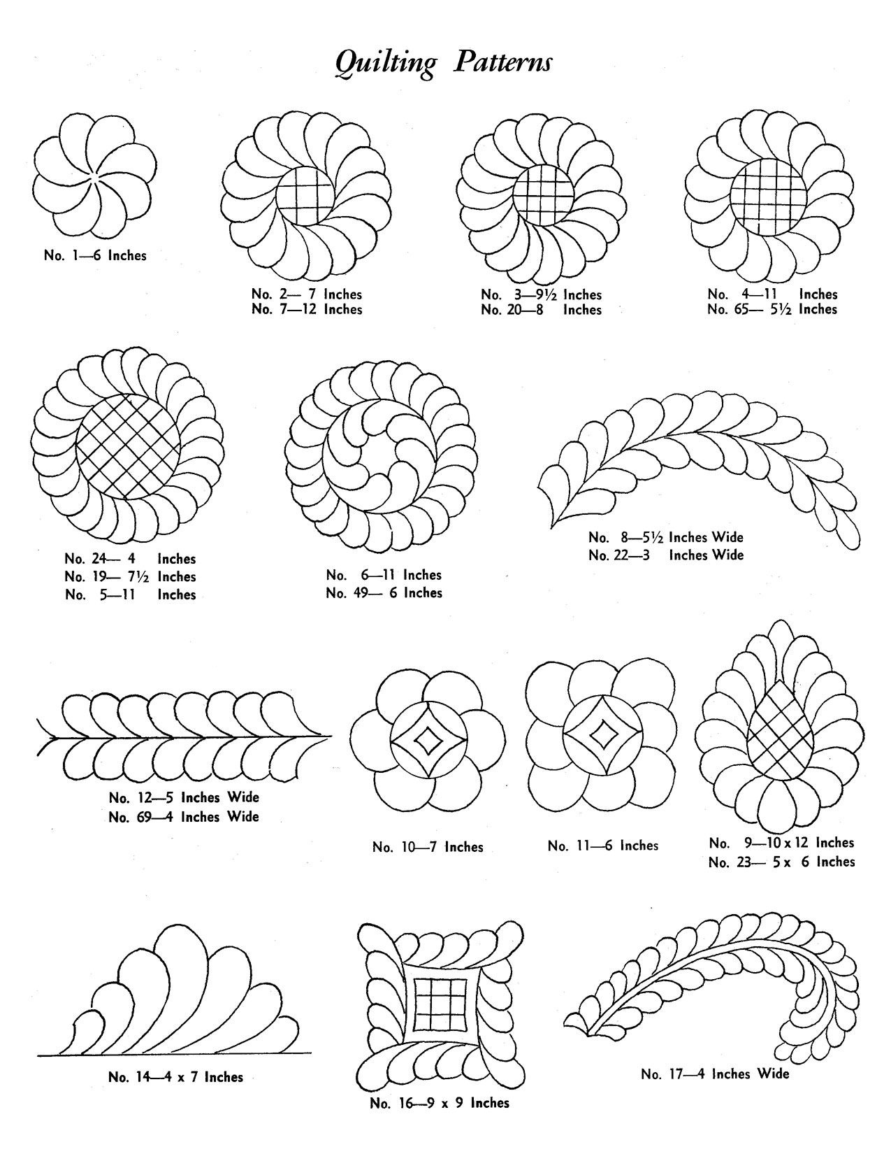 Free Printable Pantograph Quilting Patterns Free Printable