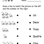 French Numbers Match Printable | French | French Worksheets   Free Printable French Grammar Worksheets