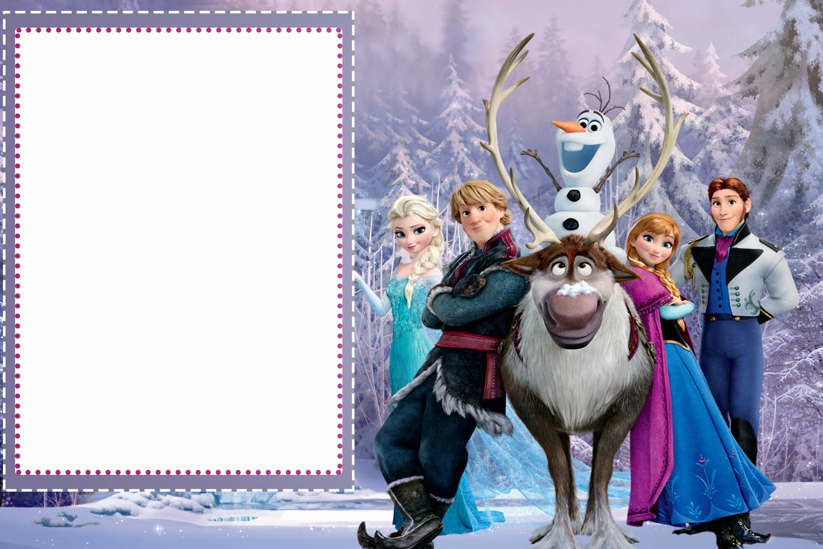 Frozen: Free Printable Cards Or Party Invitations. - Oh My Fiesta - Free Printable Frozen Birthday Cards