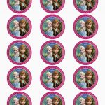 Frozen: Free Printable Toppers. | Oh My Fiesta! In English | Frozen   Frozen Cupcake Toppers Free Printable