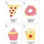 Fun (And Free) Printable Valentine's Day Cards To Download   Free Printable Food Cards