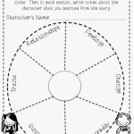 Fun Character Wheel Printable For Any Book! Free! | Teaching 4/5   Free Printable Character Traits Graphic Organizer