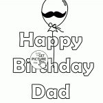 Funny Card Happy Birthday Dad Coloring Page For Kids, Holiday   Free Printable Happy Birthday Cards For Dad