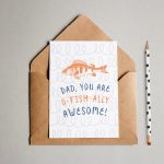 Funny Free Printable Father's Day Card (O Fish Ally Awesome!)   Free Printable Fathers Day Card