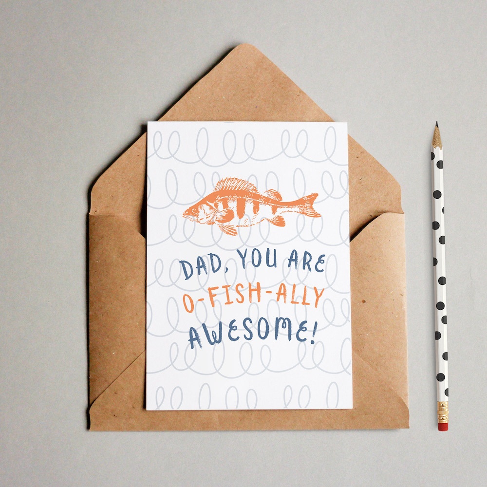 Funny Free Printable Father&amp;#039;s Day Card (O-Fish-Ally Awesome!) - Free Printable Fathers Day Card