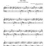 Für Eliseludwig Van Beethoven Piano Sheet Music | Intermediate Level   Free Printable Piano Sheet Music Fur Elise
