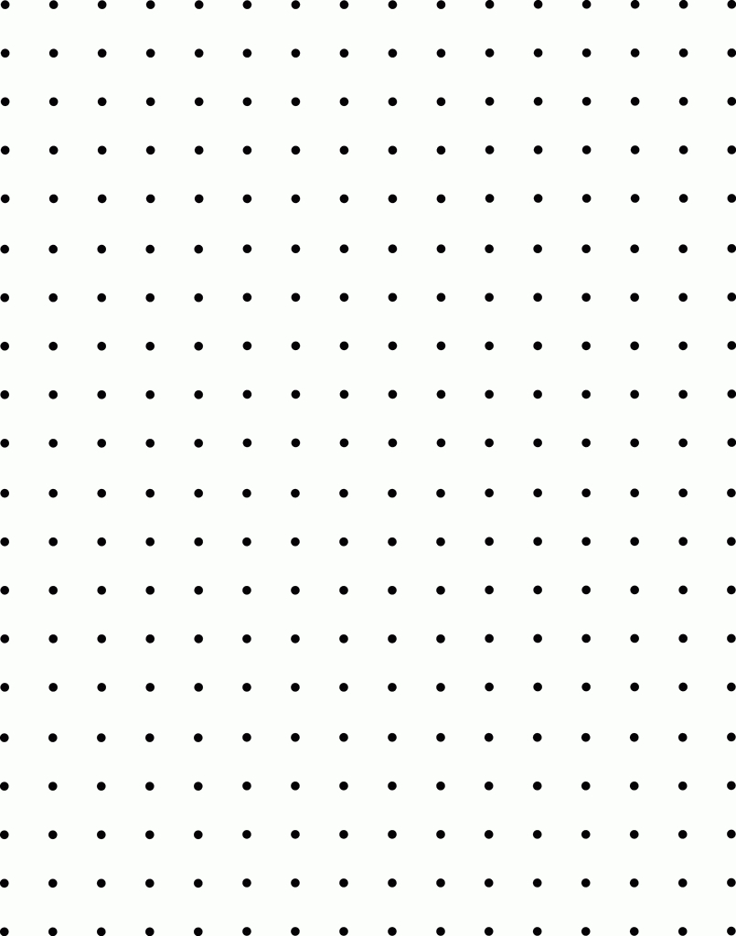 1/8 Inch Dot Paper (A) Free Printable Square Dot Paper Free Printable