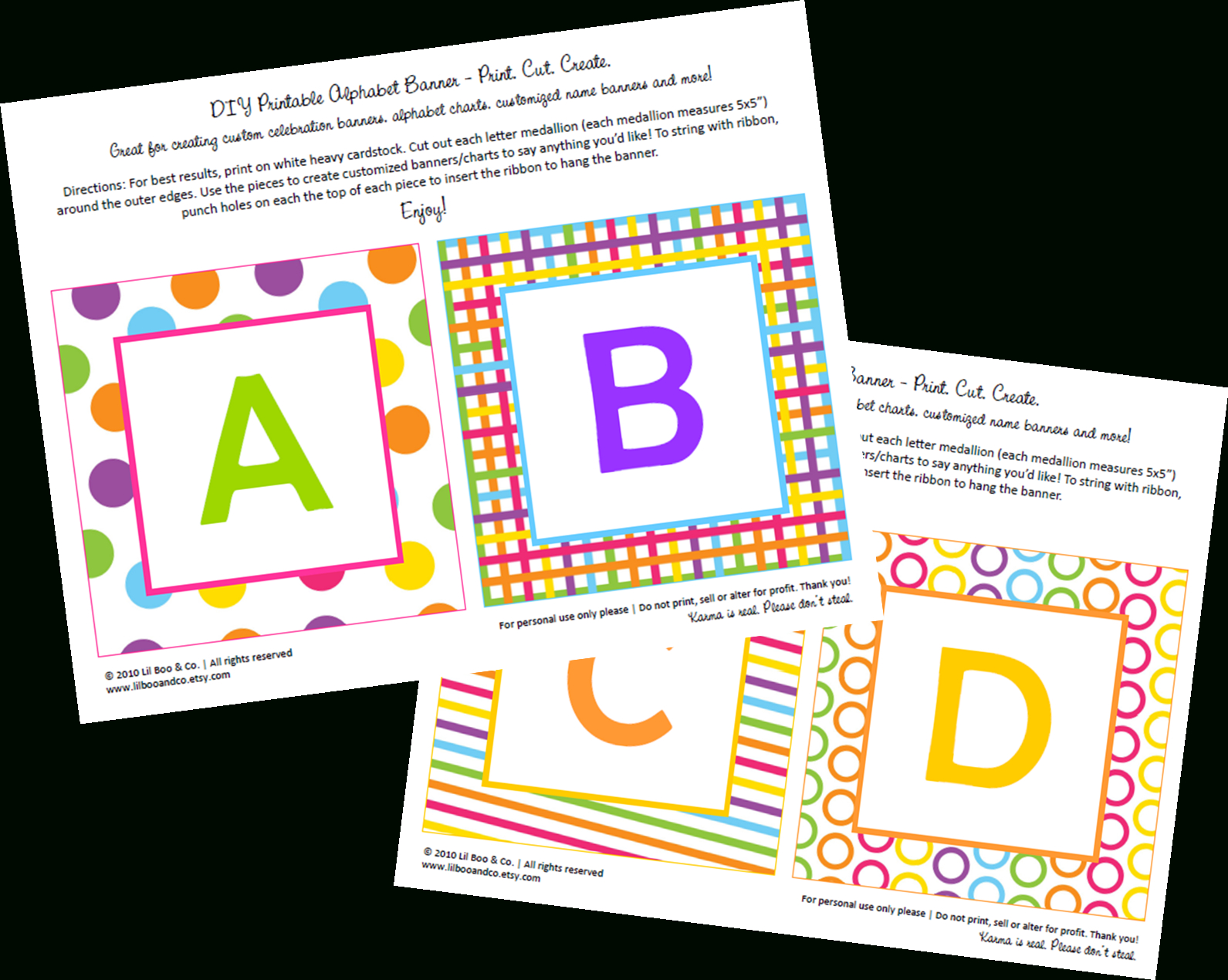 Getting Crafty With Nicole – Free Printable Abc Party Banner - Free Printable Abc Banner